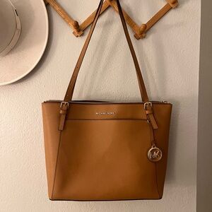 Michael Kors Tan Leather Tote Bag